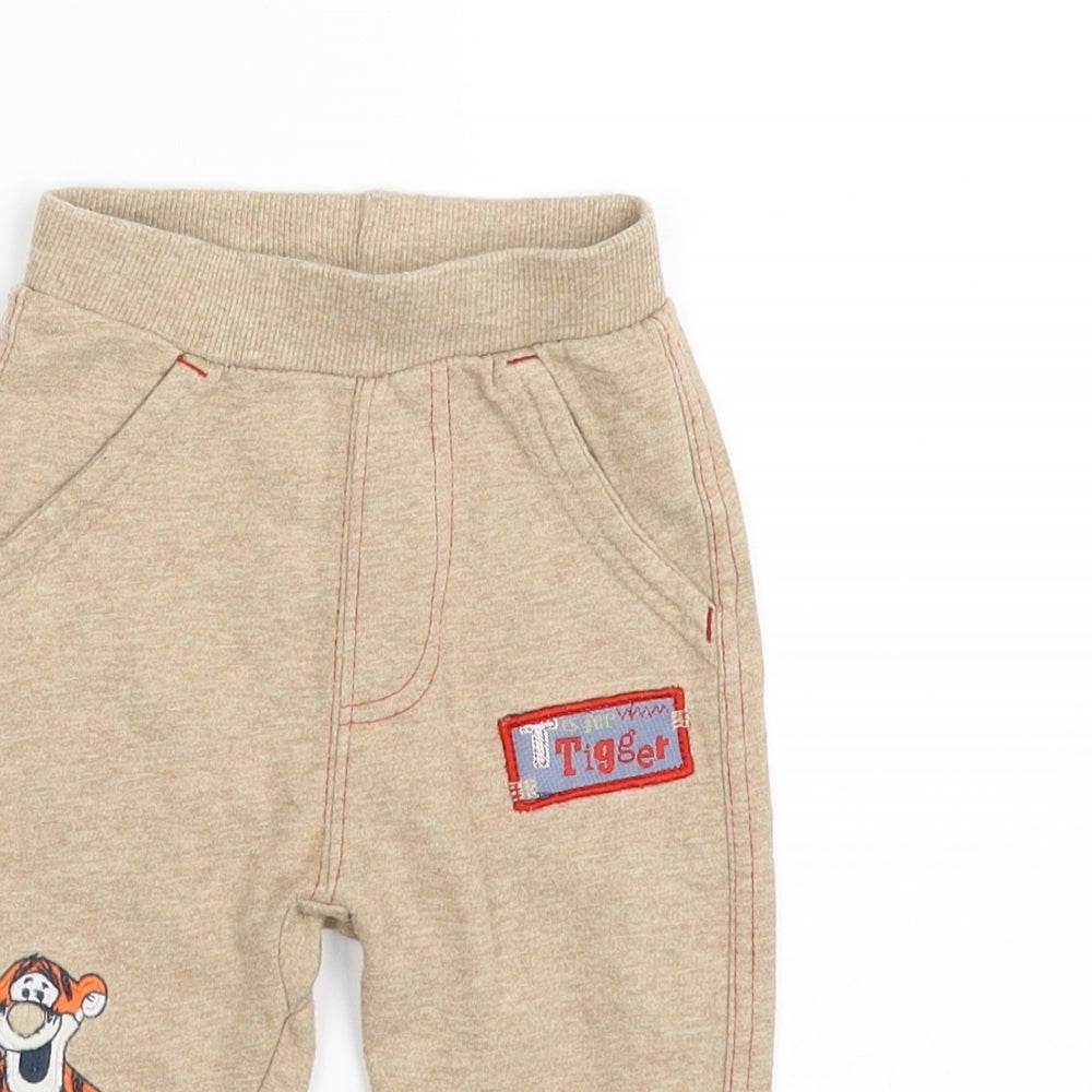 George Boys Beige   Jogger Trousers Size 6-7 Years