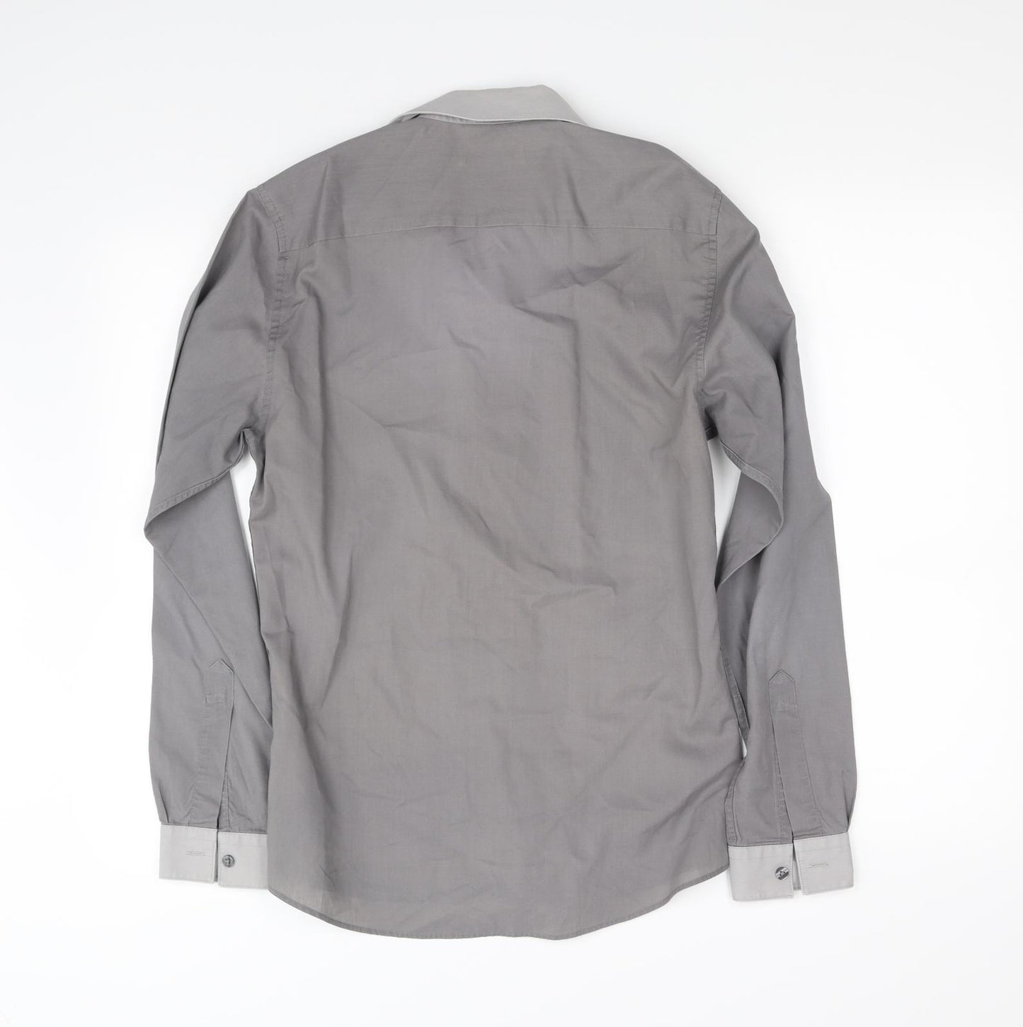 Topman Mens Grey    Dress Shirt Size S