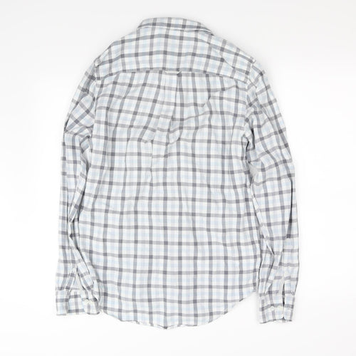 River Island Womens Blue Check  Basic Button-Up Size 2