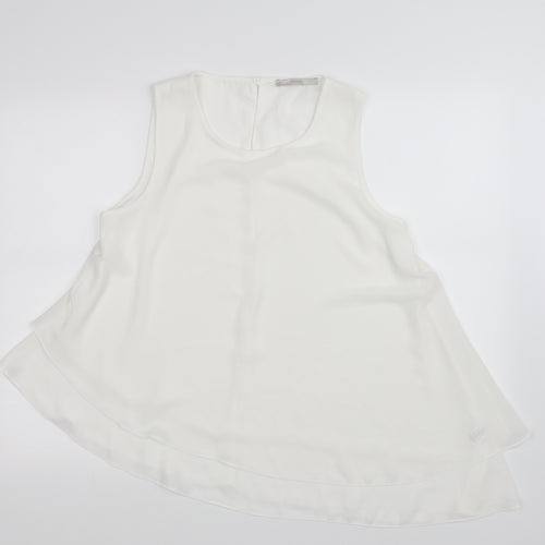 geroge Womens White   Basic Blouse Size 12