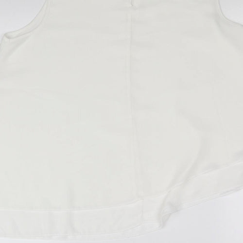 geroge Womens White   Basic Blouse Size 12