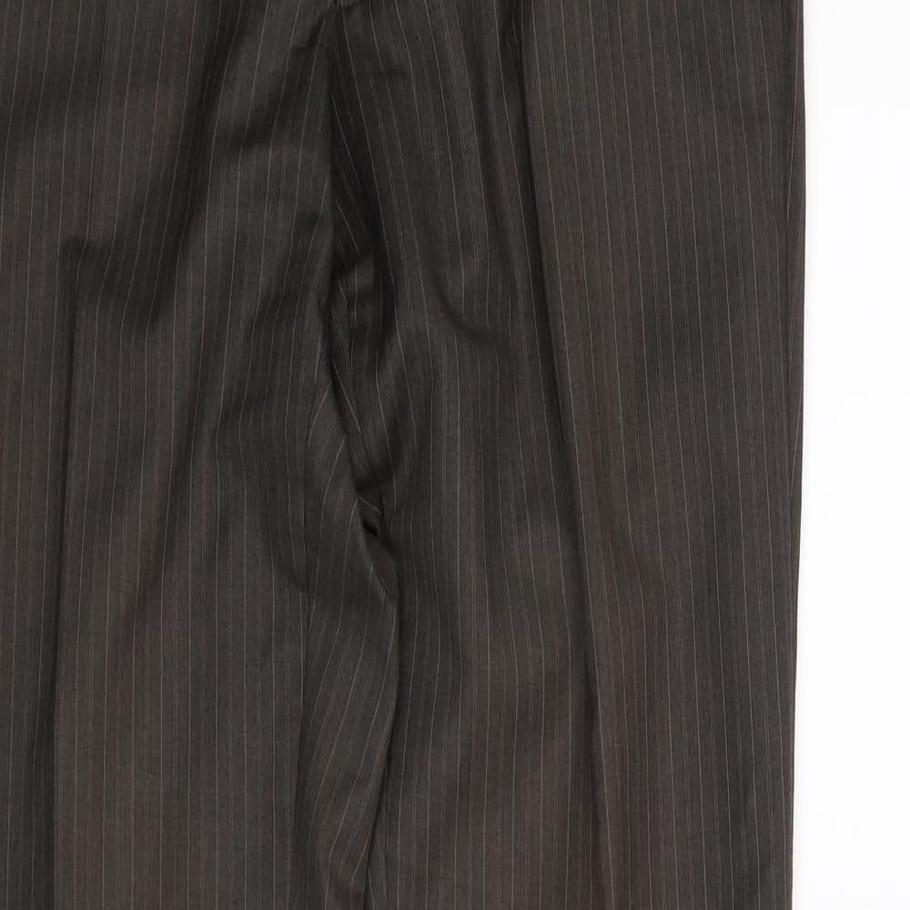 Topman Mens Brown Striped  Trousers  Size L L34 in
