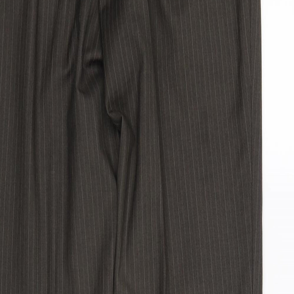 Topman Mens Brown Striped  Trousers  Size L L34 in