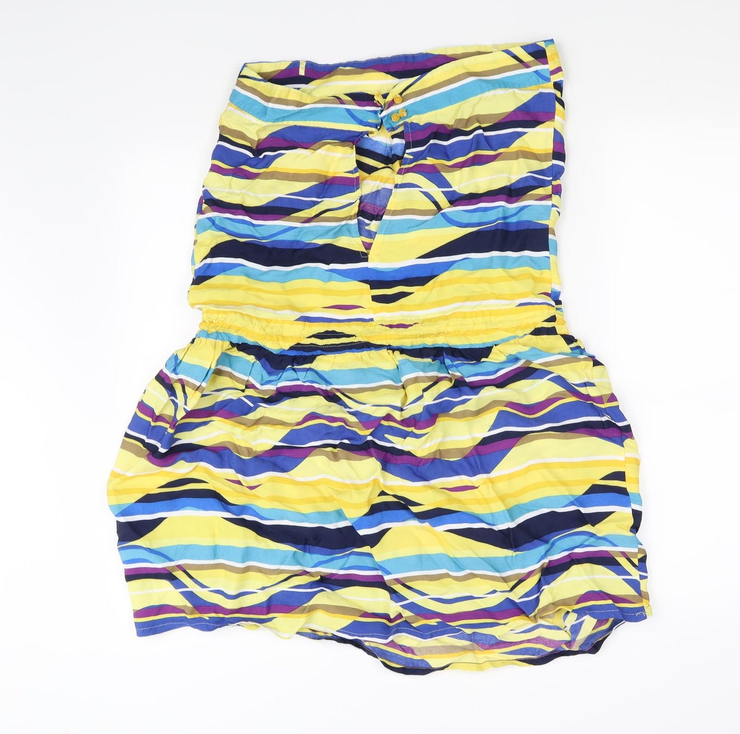 limited collection Womens Yellow Striped  Fit & Flare  Size 12
