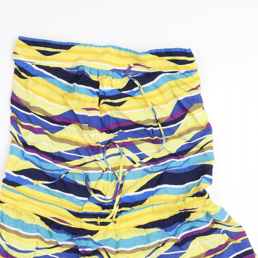 limited collection Womens Yellow Striped  Fit & Flare  Size 12