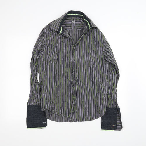 Burton Mens Grey    Button-Up Size M