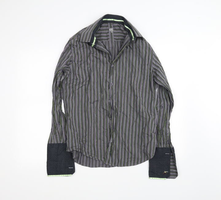 Burton Mens Grey Button-Up Size M