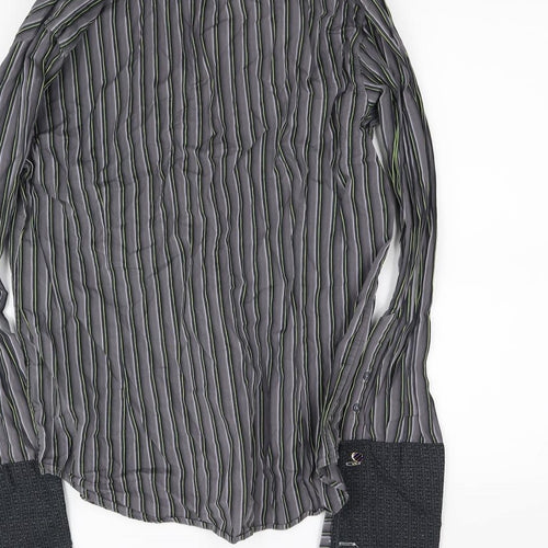 Burton Mens Grey    Button-Up Size M