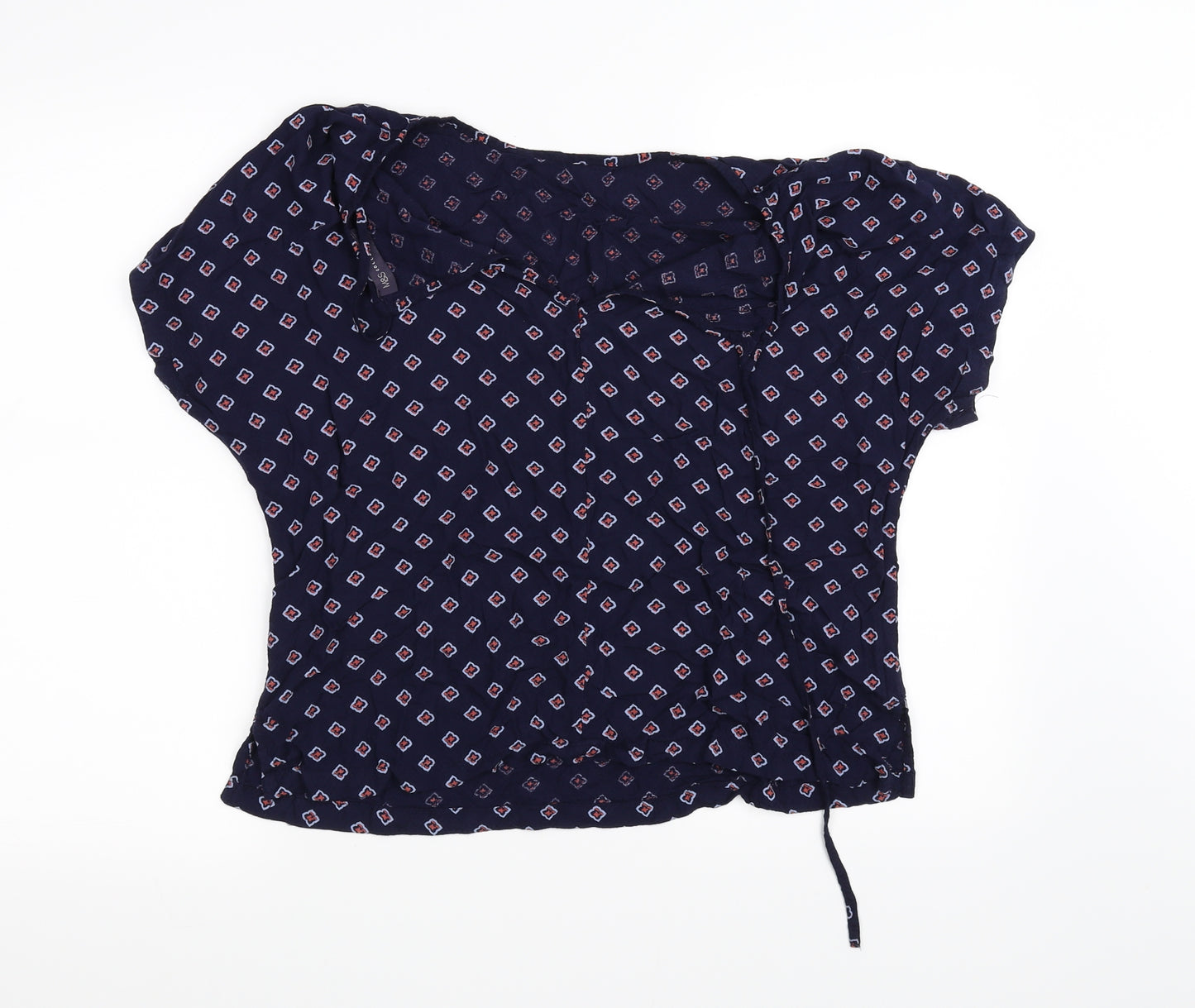 m&s Womens Blue   Basic Blouse Size 14