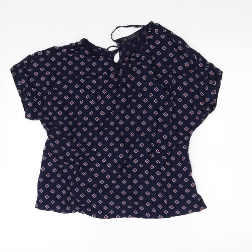 m&s Womens Blue   Basic Blouse Size 14