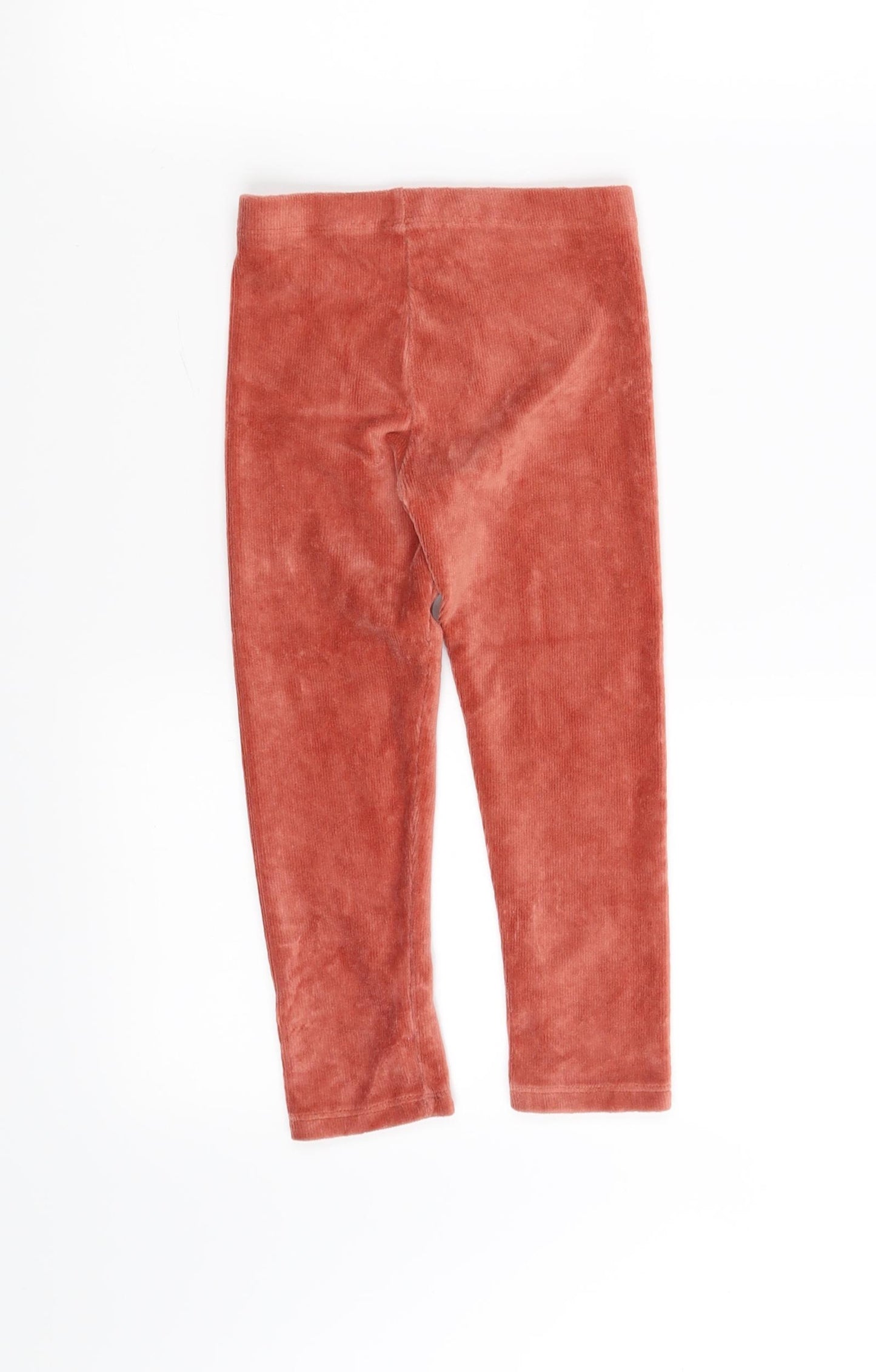 Preworn Girls Orange   Jogger Trousers Size 3-4 Years