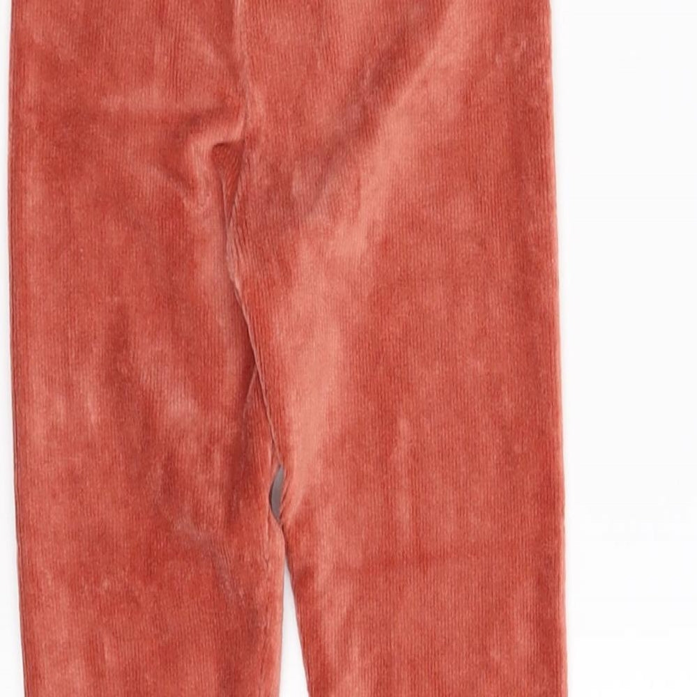 Preworn Girls Orange   Jogger Trousers Size 3-4 Years