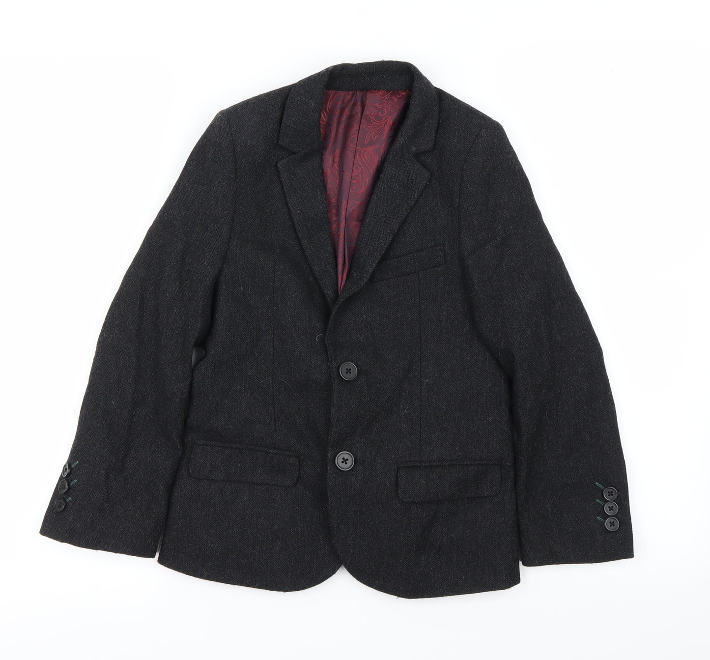 Autograph Boys Black   Gilet Blazer Size 7-8 Years