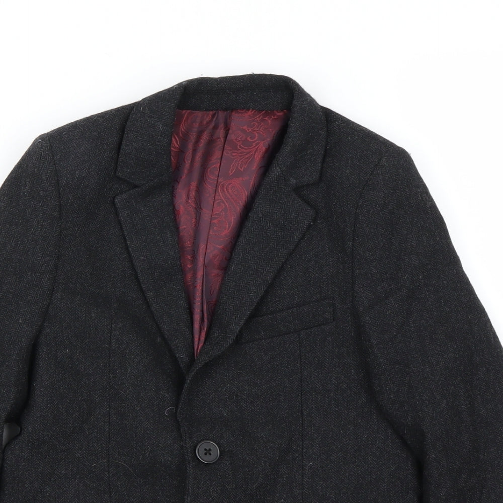 Autograph Boys Black   Gilet Blazer Size 7-8 Years