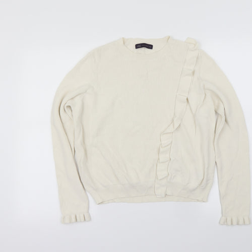 Marks and Spencer Womens Ivory   Pullover Jumper Size 18