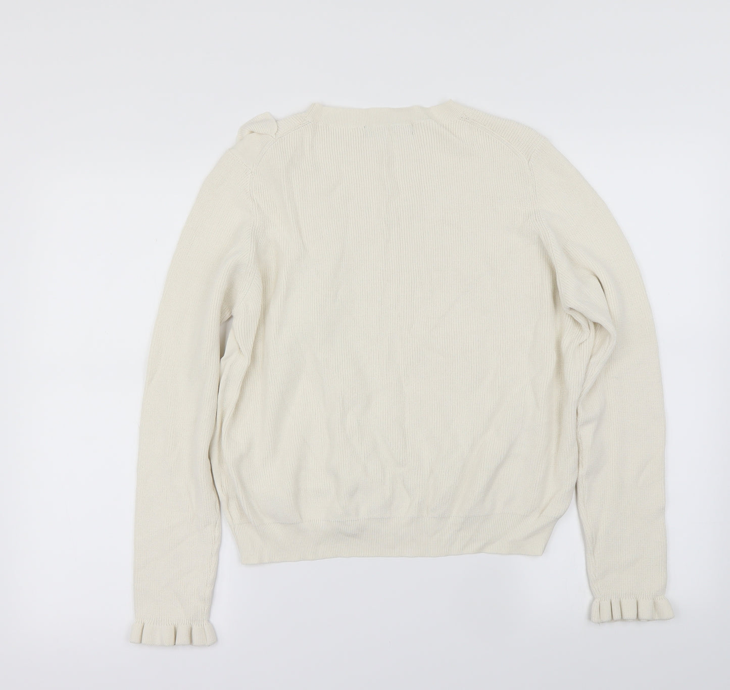 Marks and Spencer Womens Ivory   Pullover Jumper Size 18