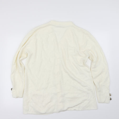 Classics Womens Ivory   Cardigan Jumper Size 14