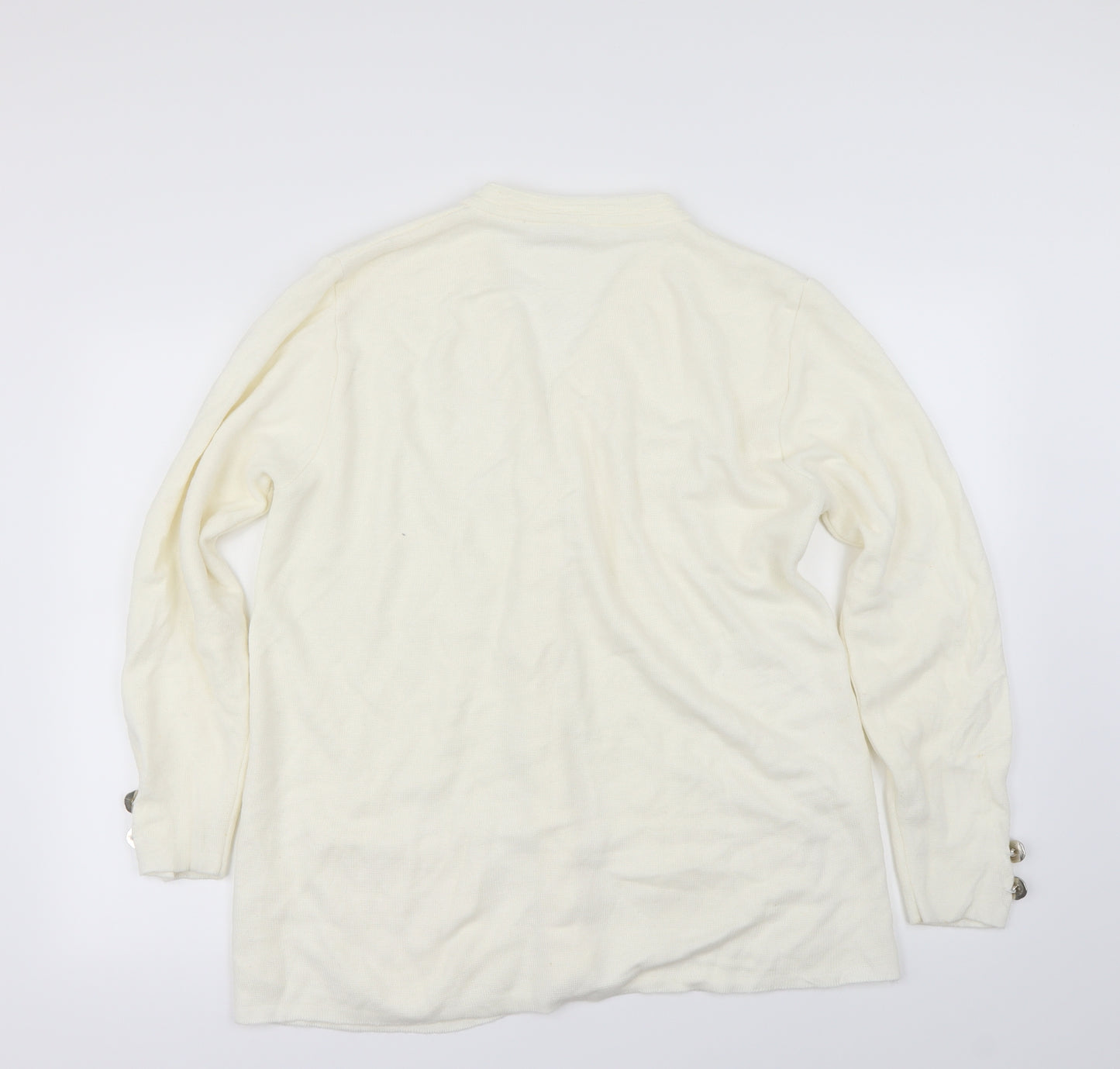Classics Womens Ivory   Cardigan Jumper Size 14
