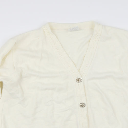 Classics Womens Ivory   Cardigan Jumper Size 14