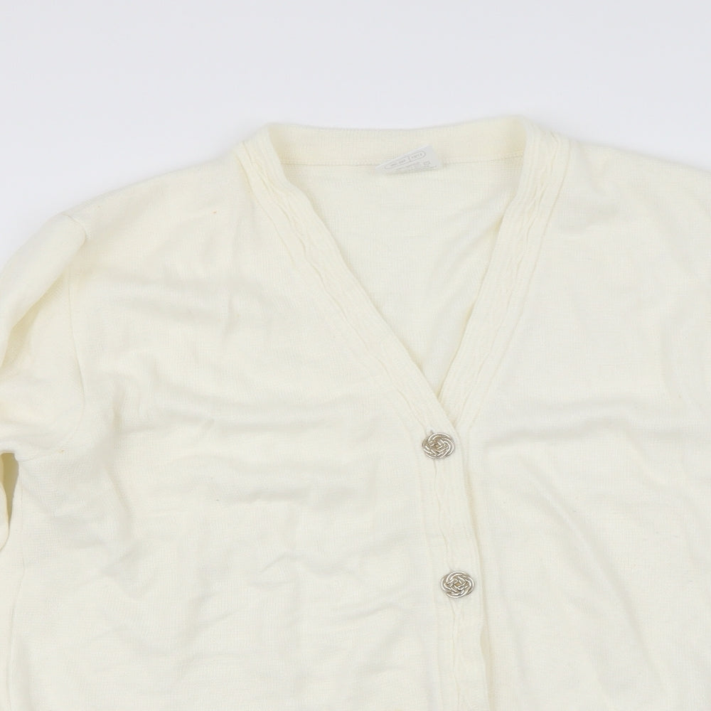 Classics Womens Ivory   Cardigan Jumper Size 14