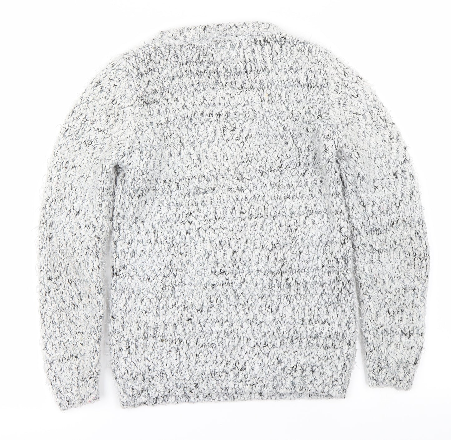YD Girls Grey Houndstooth  Pullover Jumper Size 10-11 Years