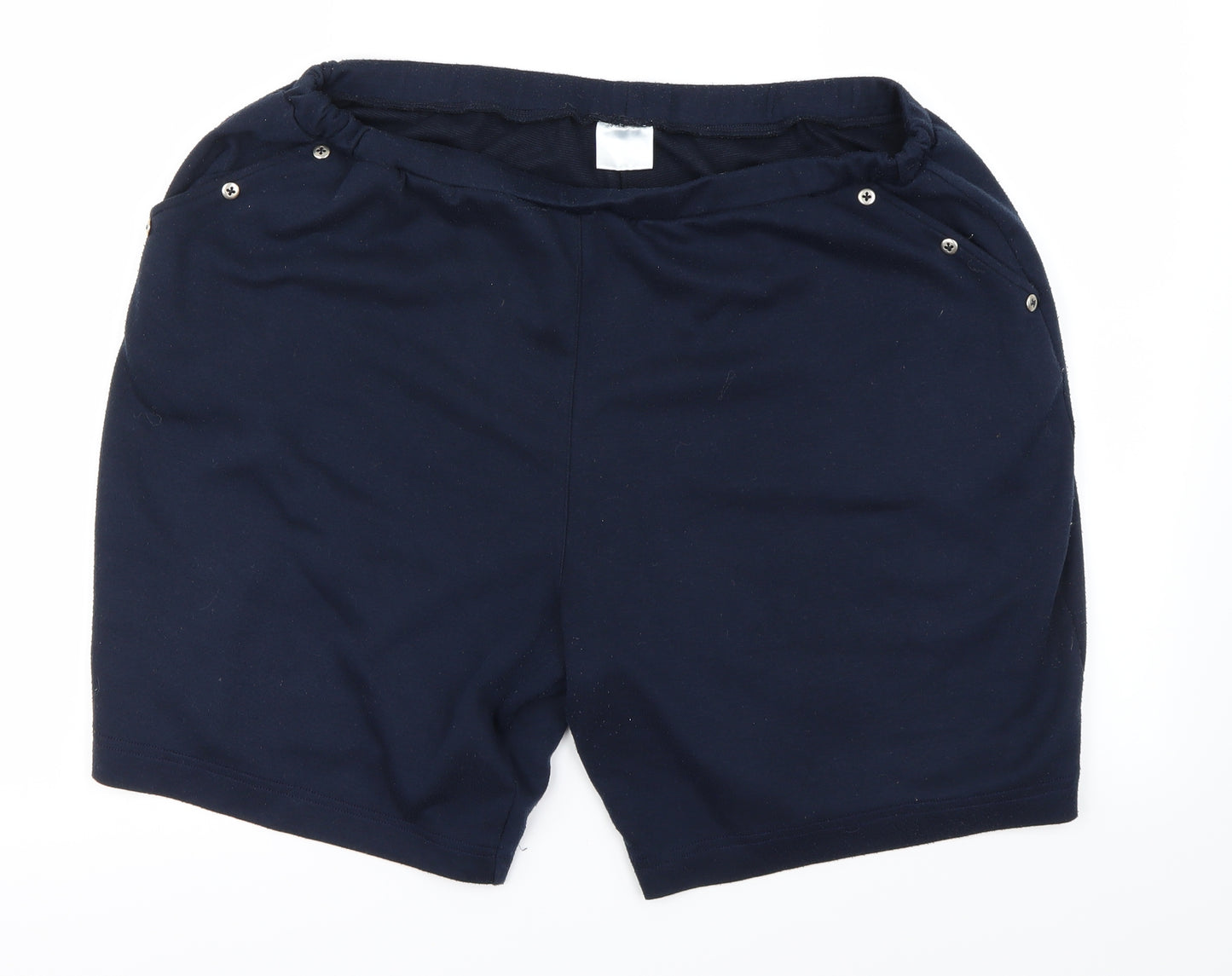 Casual Comfort  Womens Blue   Sweat Shorts Size 24