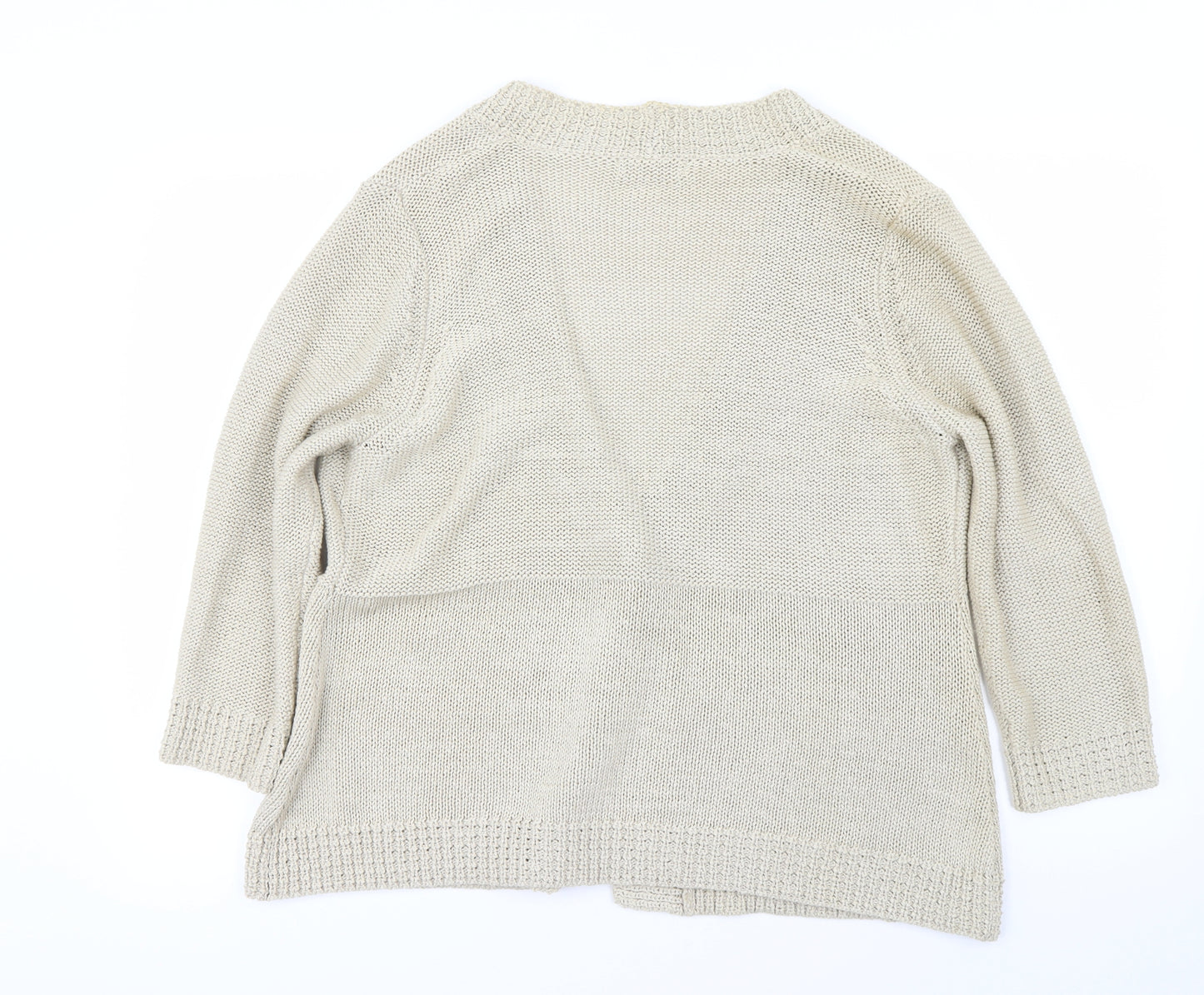 Marks and Spencer Womens Beige   Cardigan Jumper Size 20
