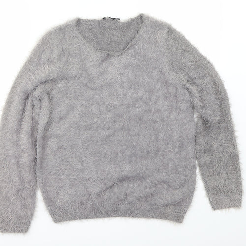 ESMARA Womens Grey   Pullover Jumper Size S