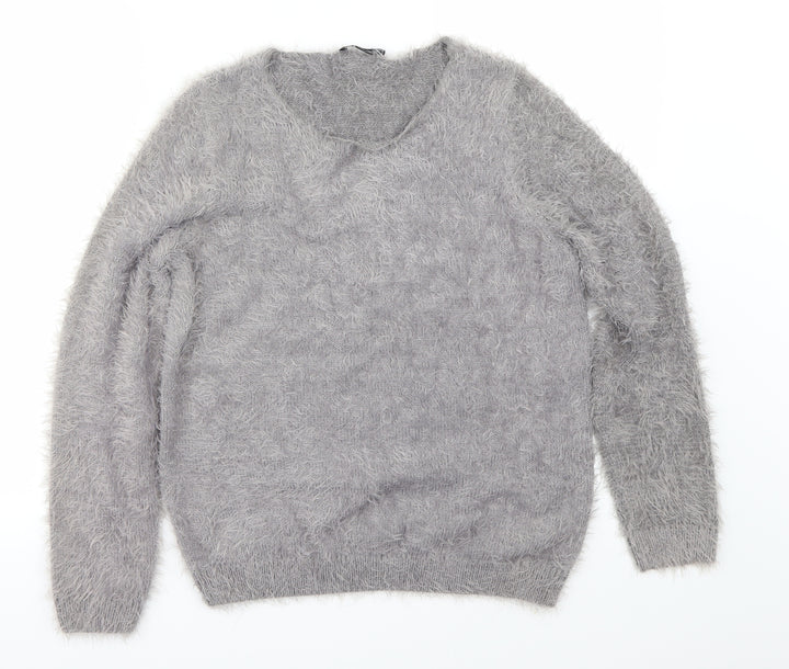 ESMARA Womens Grey   Pullover Jumper Size S