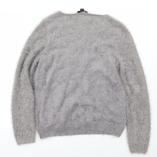 ESMARA Womens Grey   Pullover Jumper Size S
