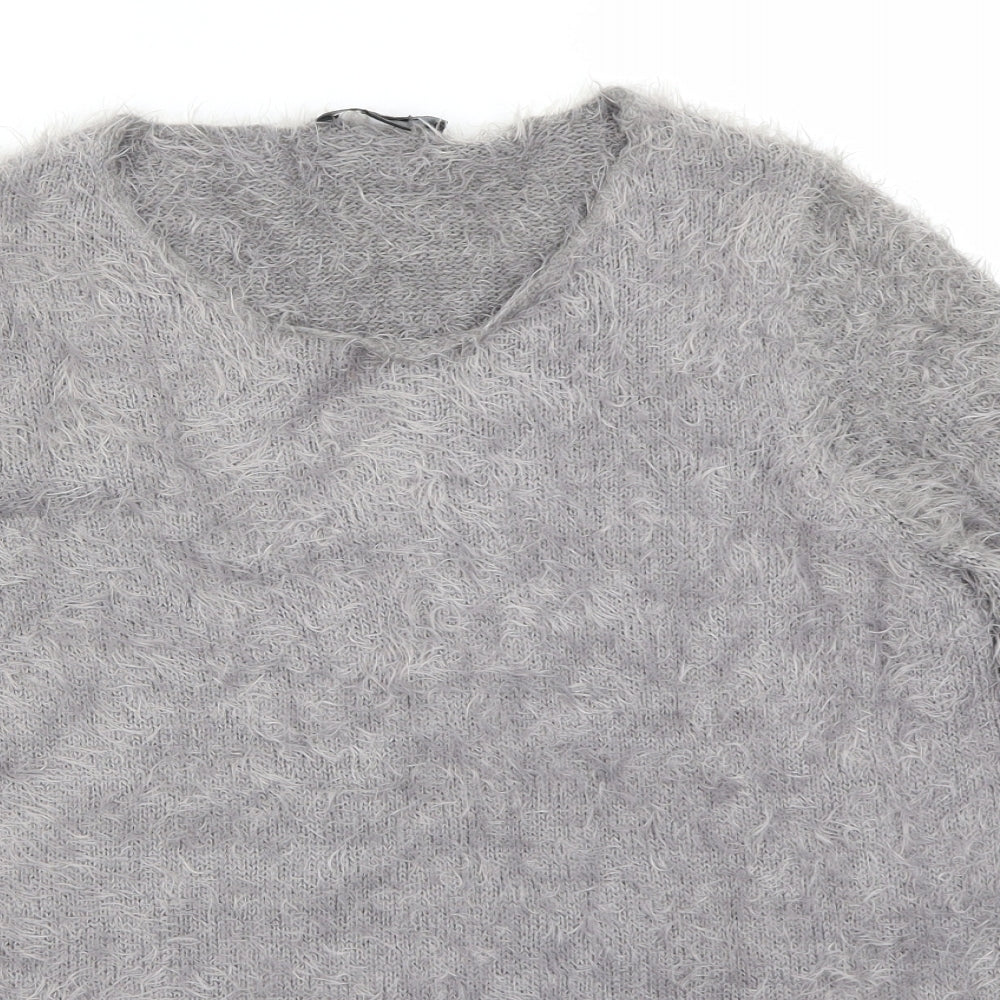ESMARA Womens Grey   Pullover Jumper Size S