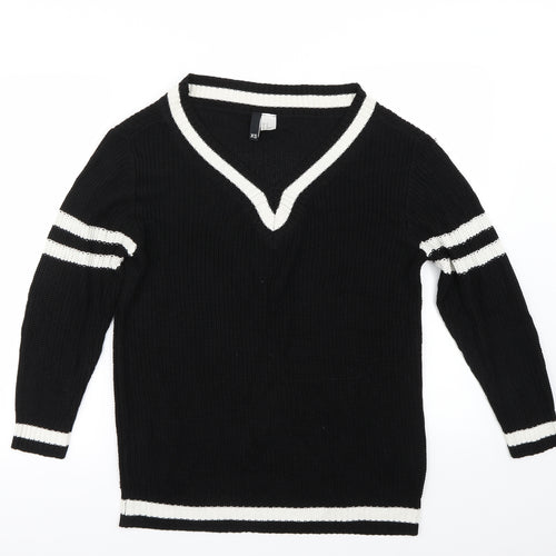 H&M Womens Black   Pullover Jumper Size XS