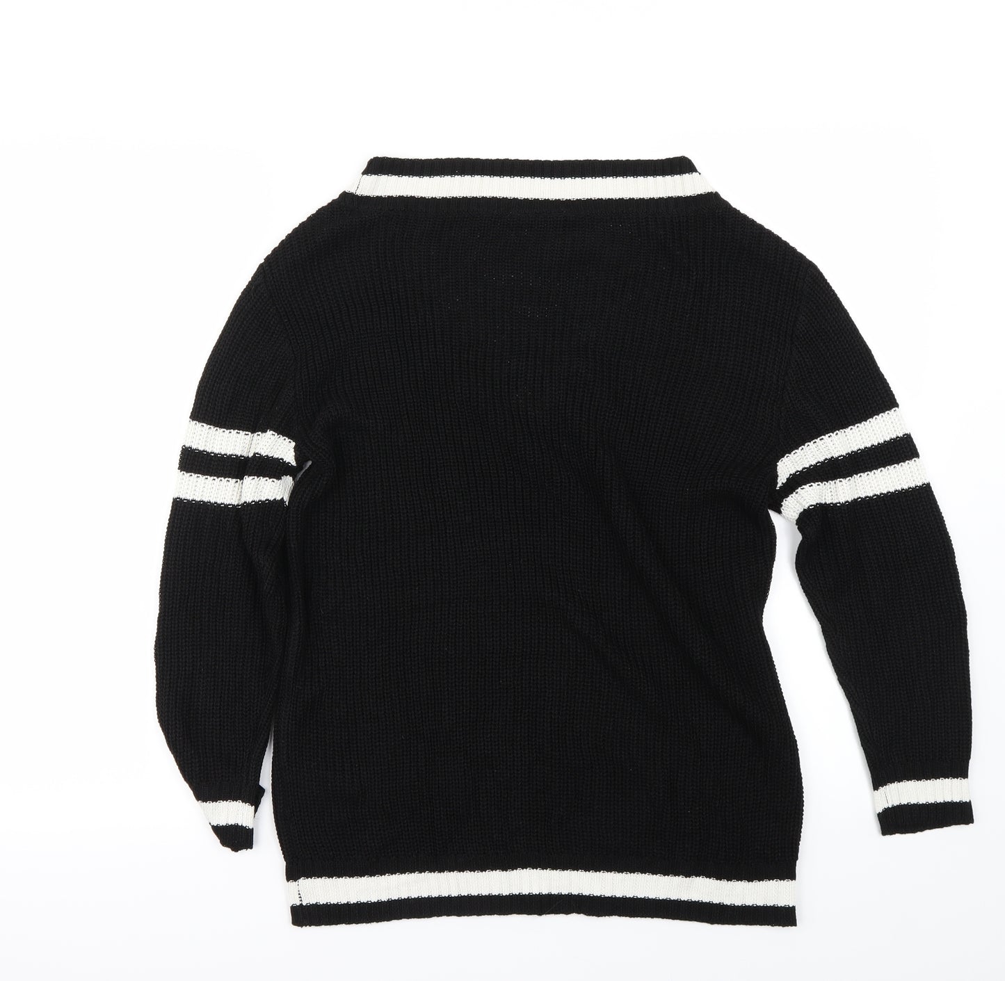 H&M Womens Black   Pullover Jumper Size XS