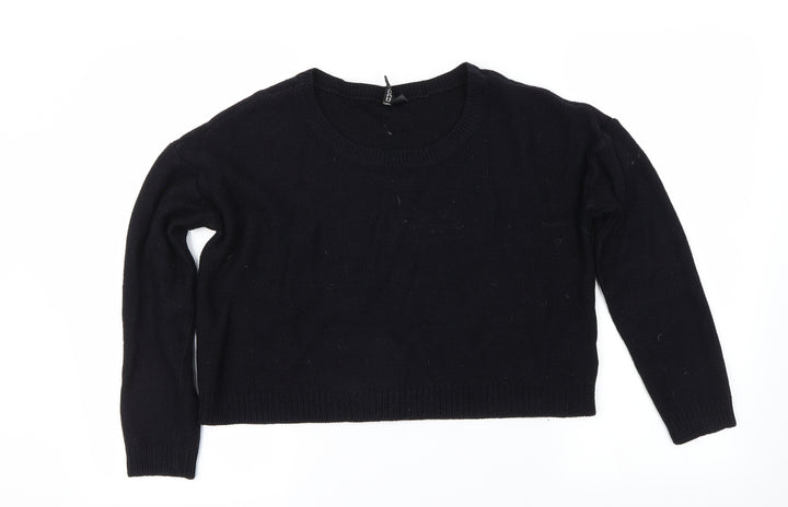 H&M Womens Black   Pullover Jumper Size 10