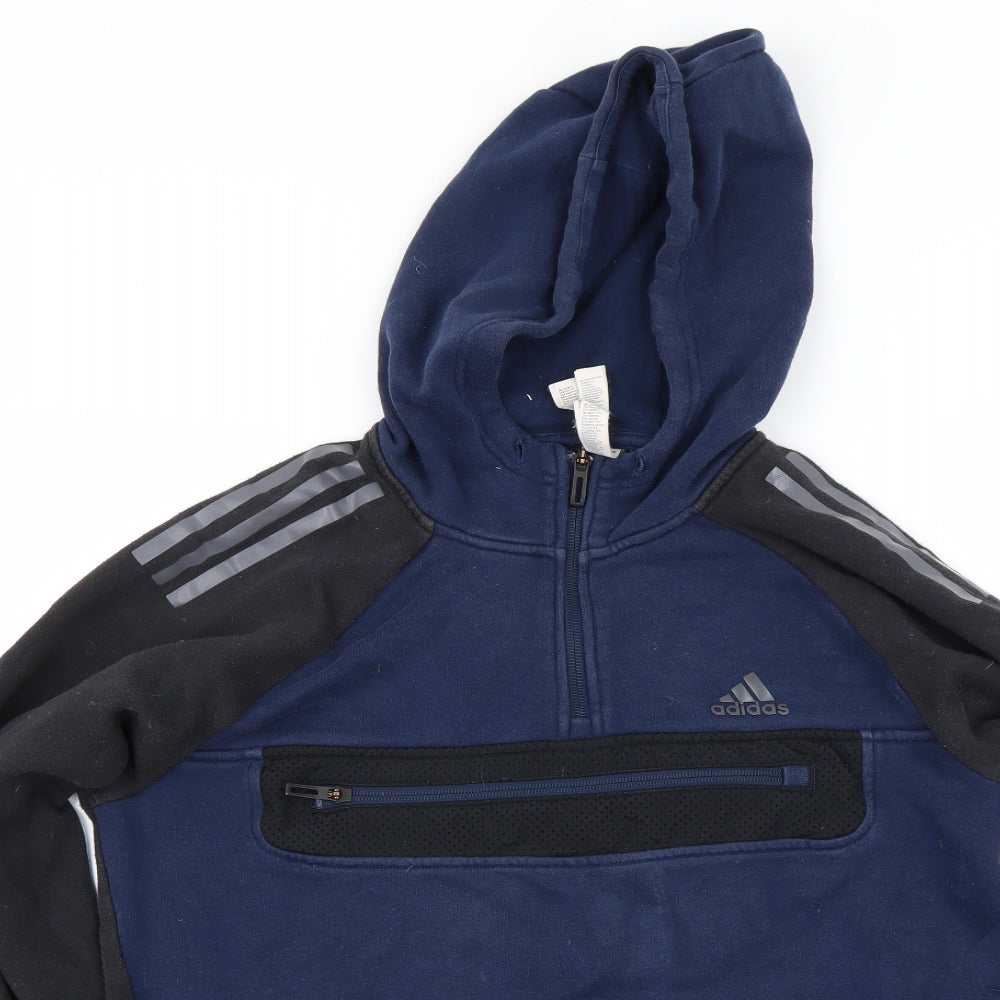 adidas Mens Blue   Full Zip Jumper Size S