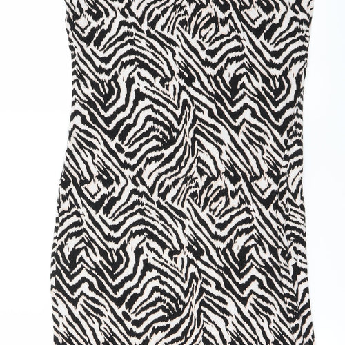 H&M Womens Multicoloured Animal Print  Fit & Flare  Size M