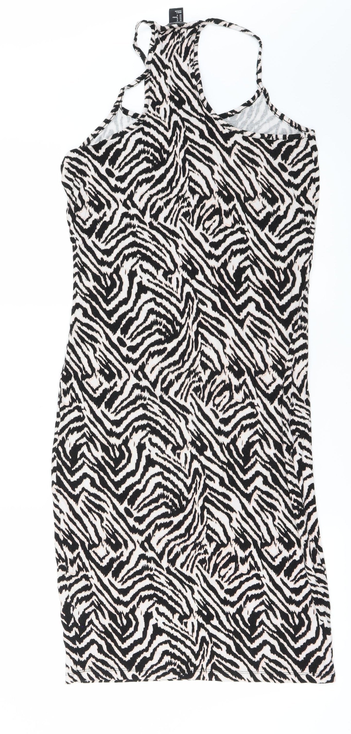 H&M Womens Multicoloured Animal Print  Fit & Flare  Size M