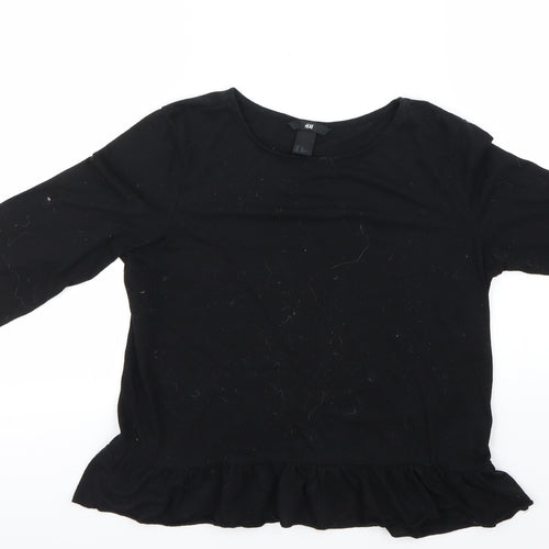 H&M Womens Black   Basic T-Shirt Size XS