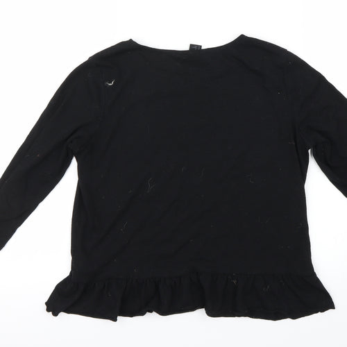H&M Womens Black   Basic T-Shirt Size XS