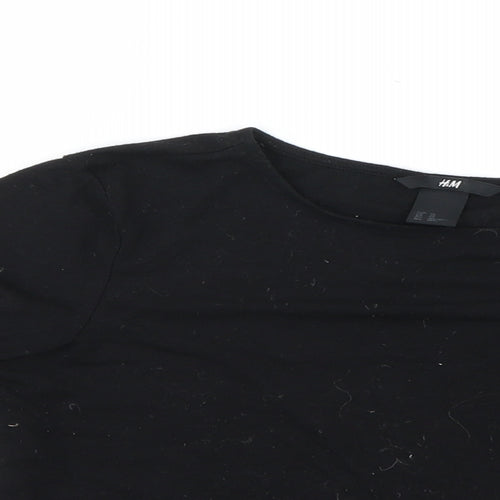H&M Womens Black   Basic T-Shirt Size XS