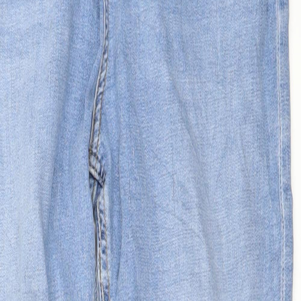 Marks and Spencer Womens Blue   Straight Jeans Size 14 L25 in