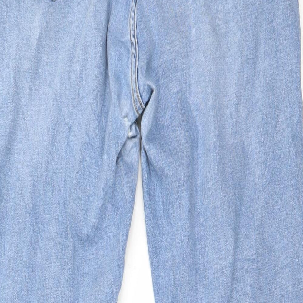 Marks and Spencer Womens Blue   Straight Jeans Size 14 L25 in