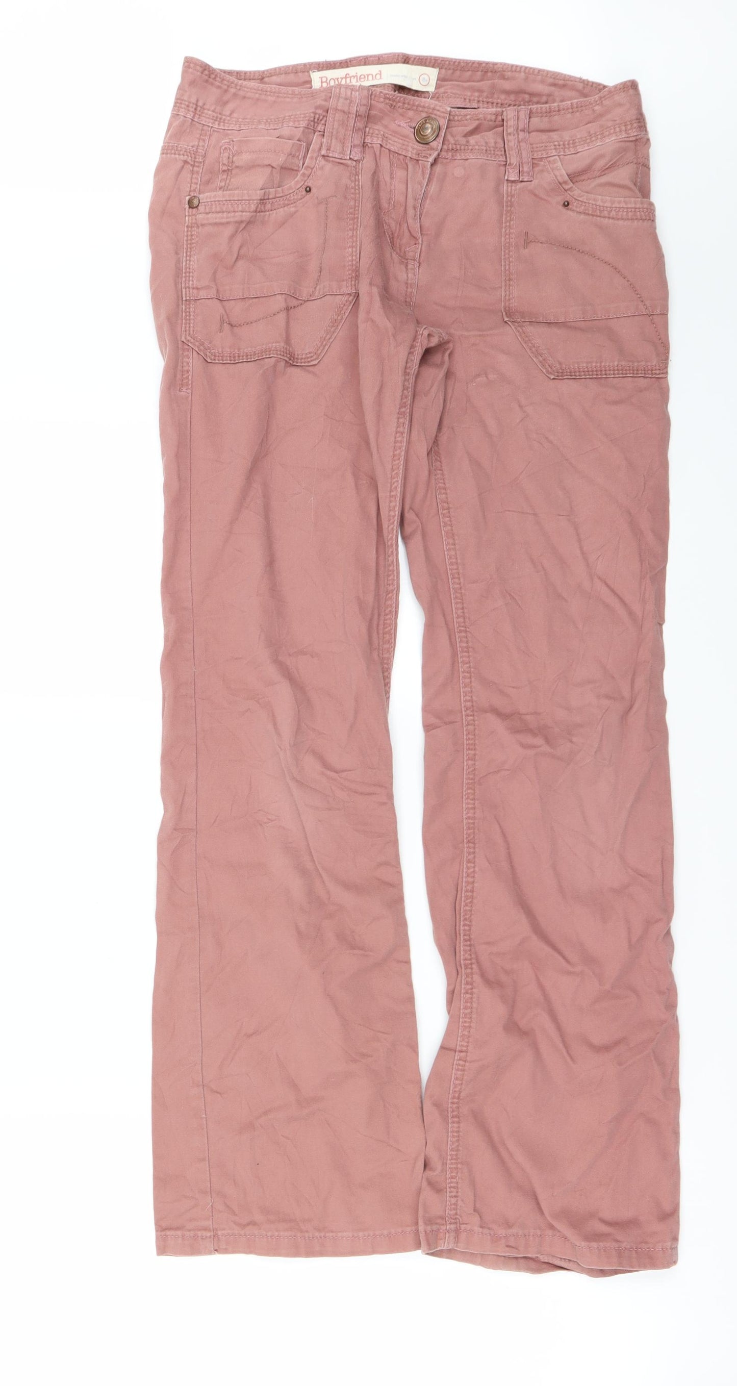 NEXT Womens Purple   Straight Jeans Size 8 L29 in