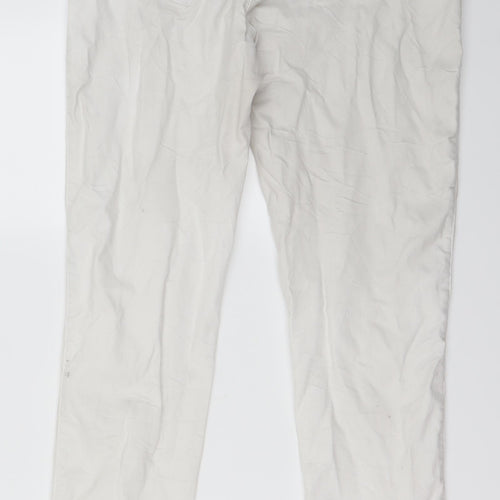 denim co Womens White   Skinny Jeans Size 14 L27 in
