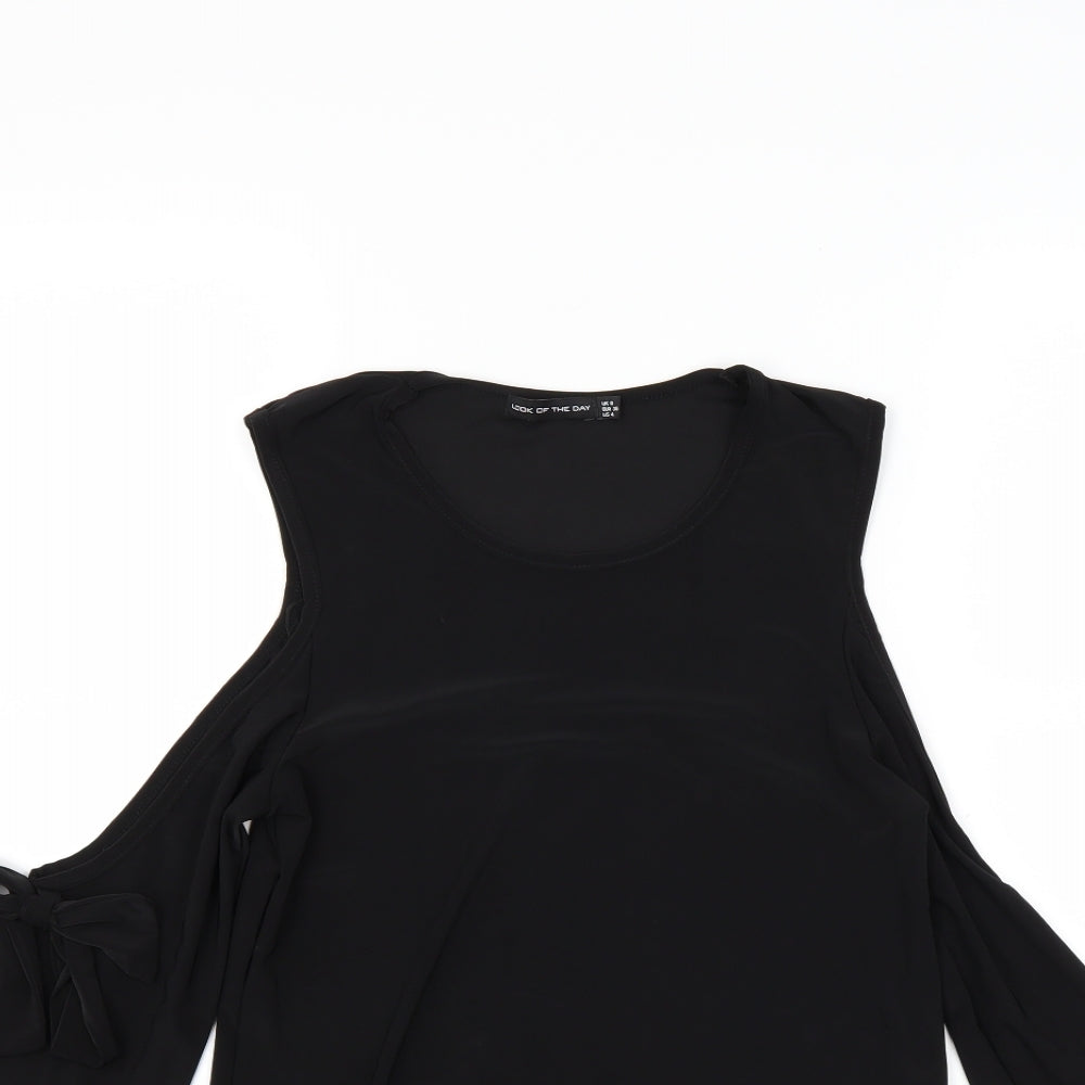 Look of the day Womens Black   Basic Polo Size 8