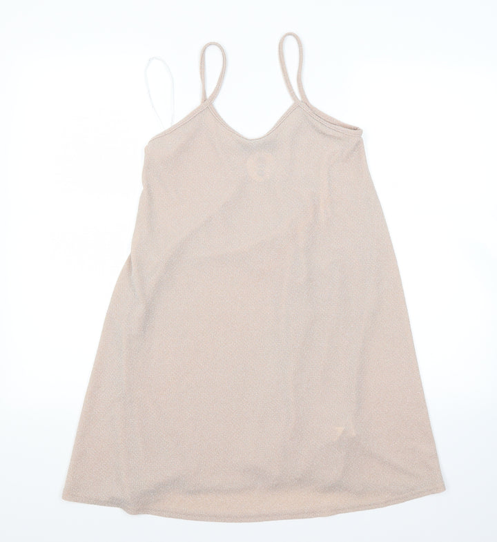 Atmosphere Womens Gold   Skater Dress  Size 6