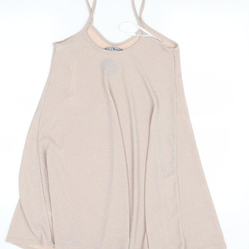 Atmosphere Womens Gold   Skater Dress  Size 6