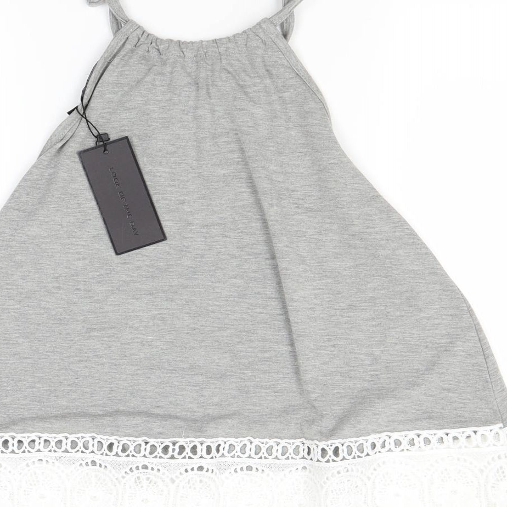 lotd Womens Grey   Camisole Blouse Size 8