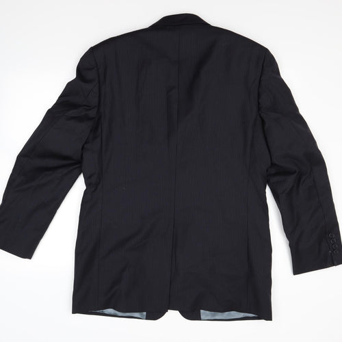 Marks and Spencer Mens Blue Striped  Jacket Blazer Size 40