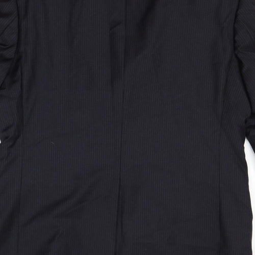 Marks and Spencer Mens Blue Striped  Jacket Blazer Size 40